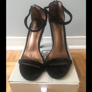 Urban Outfitters Velvet Clear Heels
